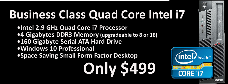 Andrew Pulaski Computer Help sells top quality OEM and Microsoft authroized refurbish computers at excellent prices. Intel Quad Core 2.9 GHz Only $499